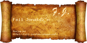 Feil Jonatán névjegykártya